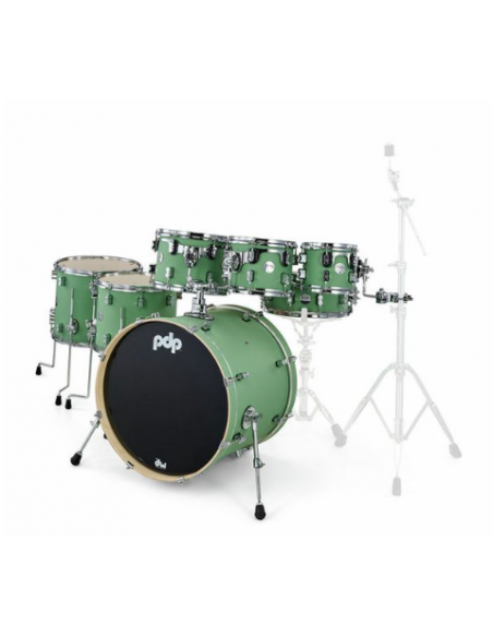 BATERIA DW PDP CM7 VERDE SATINADA