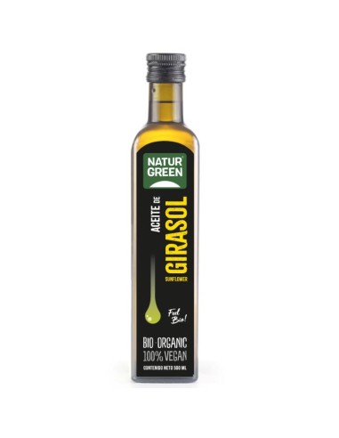 Aceite girasol primera presion en frio. 500 ml. Naturgreen