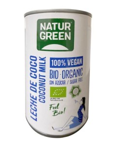 Leche de coco. 400 grs. Naturgreen